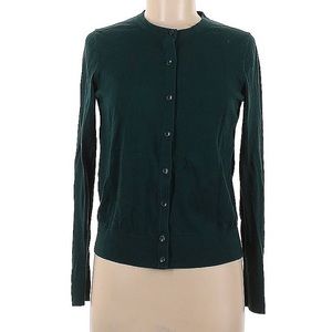 Green and off white Ann Taylor cardigan. Classic. Size small